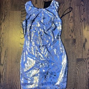 Sparkly Sequin Dress, Mesh back